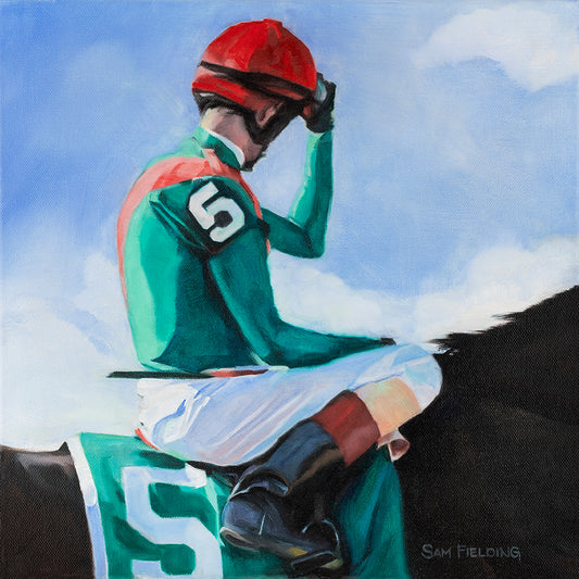 Mint Silks Red Cap Jockey